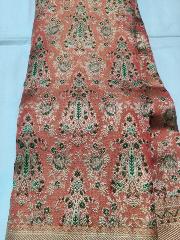 Rich maroon colour flowers design with grand border and body design2 100% Pure Silk Meenakari Maroon Brocade Saree with Grand Zari Meenakari Border | Bridal & Wedding Wear
