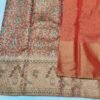 Rich maroon colour flowers design with grand border and body design4 100% Pure Silk Meenakari Maroon Brocade Saree with Grand Zari Meenakari Border | Bridal & Wedding Wear